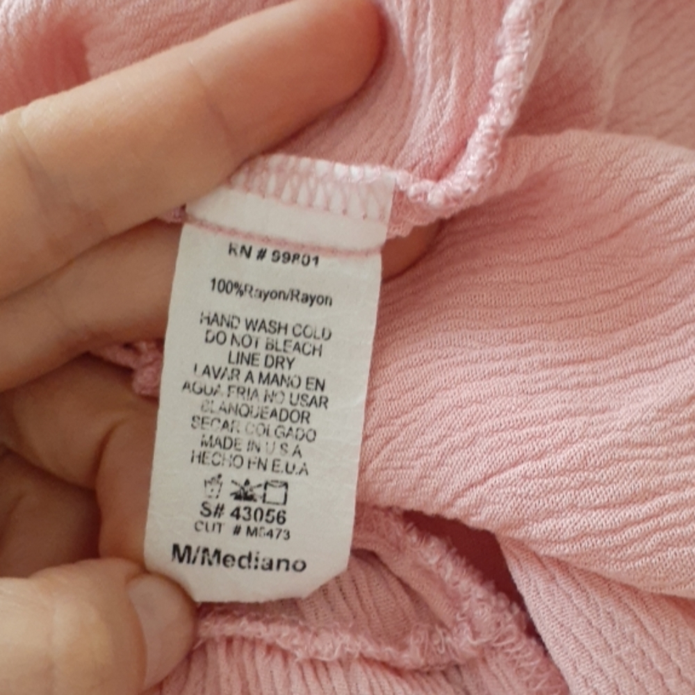 My story pink bohemian flowy blouse P5195 - Picture 7 of 7